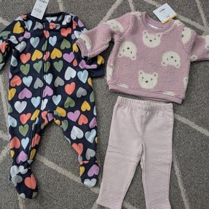Carter's Multicolor‎ Heart Print Onesie